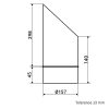 Dalap VFK fém kivezető elem madárvédő hálóval, DN160 mm
