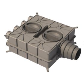 Ubbink osztódoboz 8xDN75/125-180