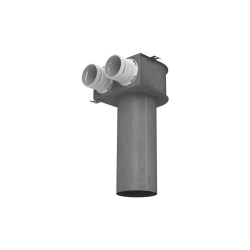 Fém anemosztát fogadó DN125/2xDN75 90° Dalap Flexitech