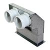 Fém csatlakozó doboz falba 200x55mm/2xDN75 90° Dalap Flexitech