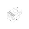 Fém elosztódoboz DN160/10xDN75