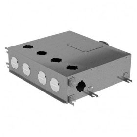 Fém elosztódoboz DN125/6xDN75 (554x470x100mm)