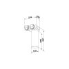 Szelepfogadó adapter 2xDN75/DN125 90° Dalap Flexitech