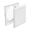 Műanyag rács 250x250mm/DN150 rovarhálóval és csőcsonkkal