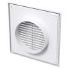 Műanyag rács 250x250mm/DN150 rovarhálóval és csőcsonkkal