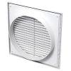Műanyag rács 250x250mm/DN200 rovarhálóval és csőcsonkkal