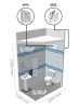  Ventilátor DN125 - automata zsaluval, időzítővel és páraérzékelővel