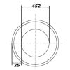 Alumínium szigetelő csőhéj ásványgyapottal DN455/10m
