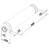 Hangtompító DN125/30cm