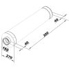 Hangtompító DN160/30cm