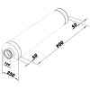 Hangtompító DN150/90cm