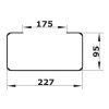 PVC Rögzítő elem 220x90mm