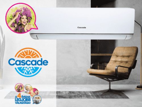 Cascade BORA CWH09AAA 2,6 kW oldalfali split klíma szett - 10év GARANCIA!