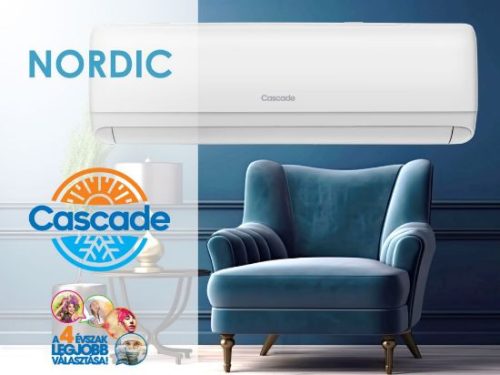 Cascade NORDIC CWH09NO 2,7 kW oldalfali split klíma szett - 10év GARANCIA!