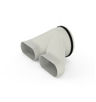 DucoFlex Vízszintes dupla ovális átalakító DN160 - 2x ovális