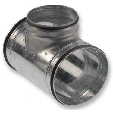 "T" elágazó idom gumitömítéssel DN100/DN100/DN080 (90°) fém