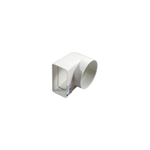 Kerekről szögletes csőre szűkítő könyök 90°, 204x60mm/DN125
